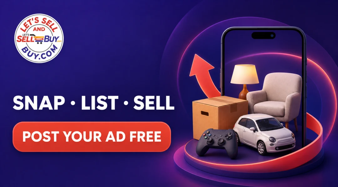 Snap · List · Sell — post your ad free